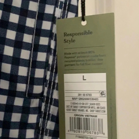 Goodfellow Gingham Board Swim Shorts Size XL NWT - Picture 5 of 6